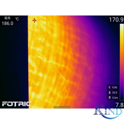 FOTRIC 348X 钢管防腐涂料生产线红外测温视频案例